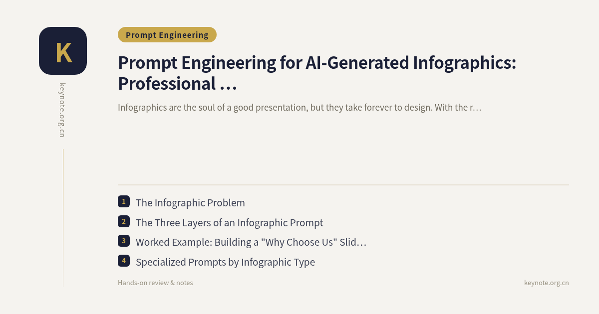 Prompt Engineering for AI-Generated Infographics: Professional Charts Without Design Skills